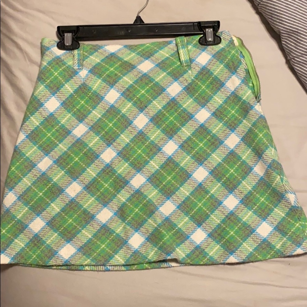 plaid skirt
